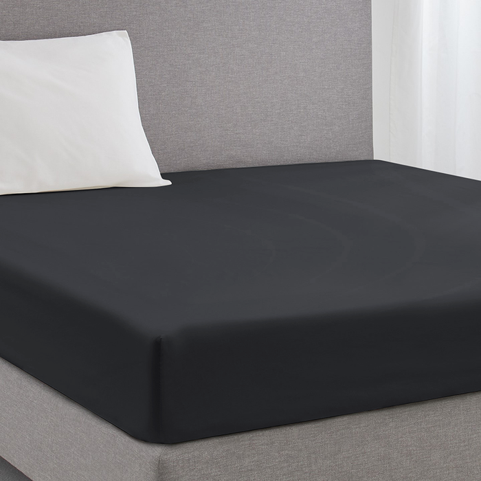 Eleganzzz Hoeslaken Katoen Perkal 35cm Hoekhoogte - antraciet