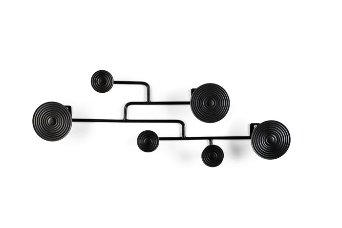 BOLD MONKEY Wall Coat Rack Hypnotising Black