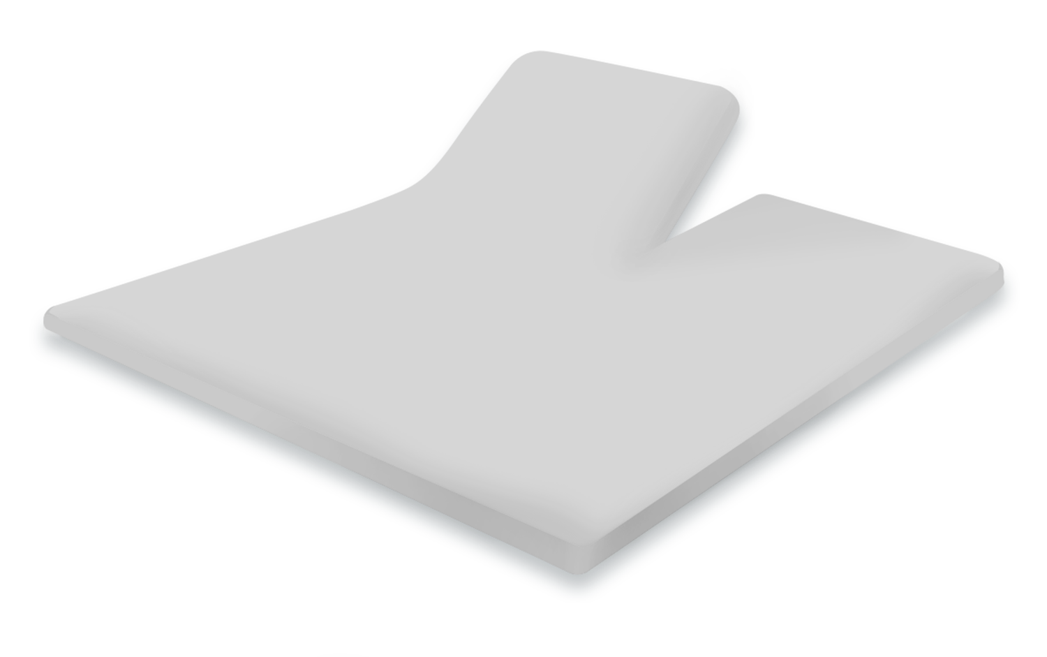 Eleganzzz Splittopper Hoeslaken Perkal Katoen - licht grijs