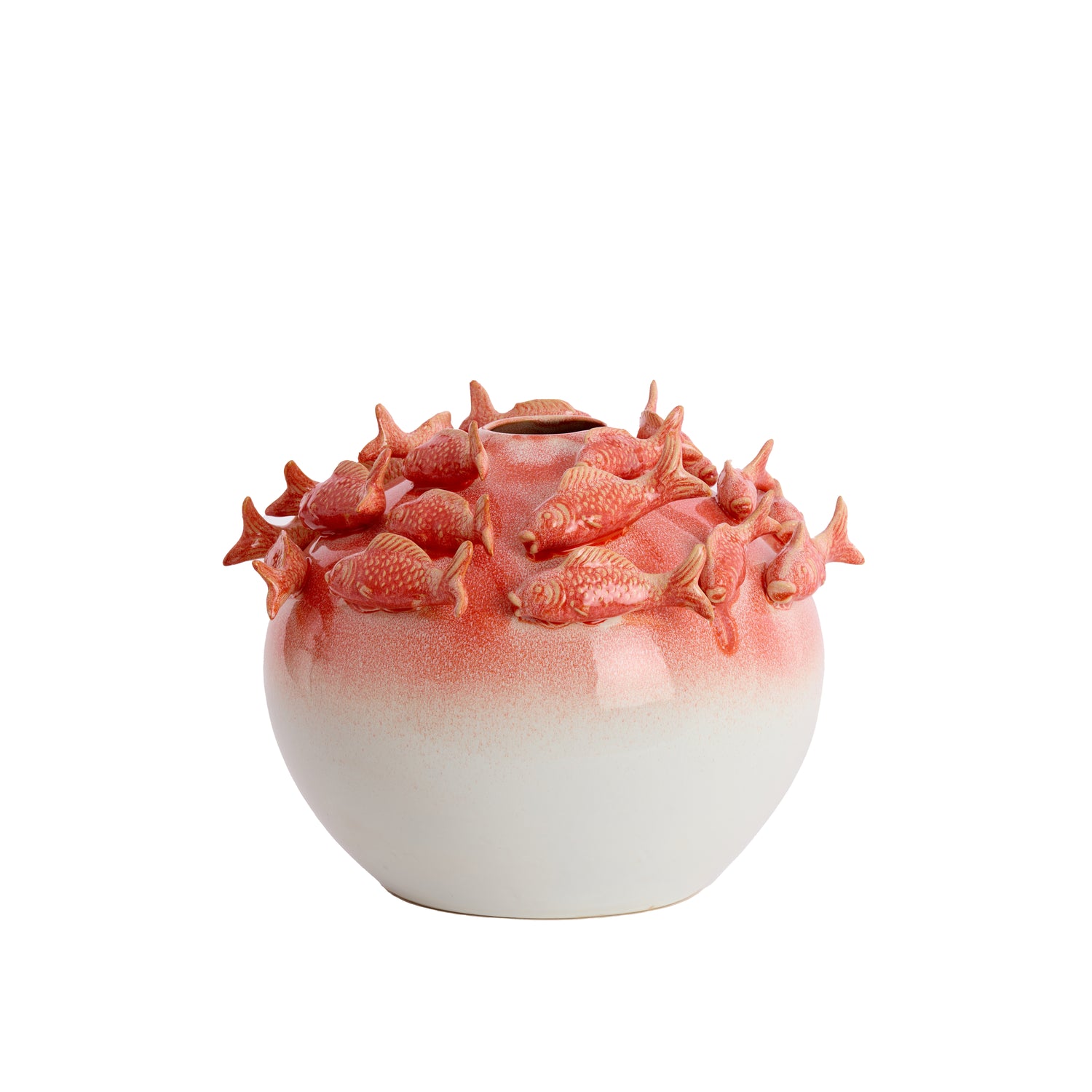 Light & Living - Vaas FISH - Ø41.5x32cm - Rood