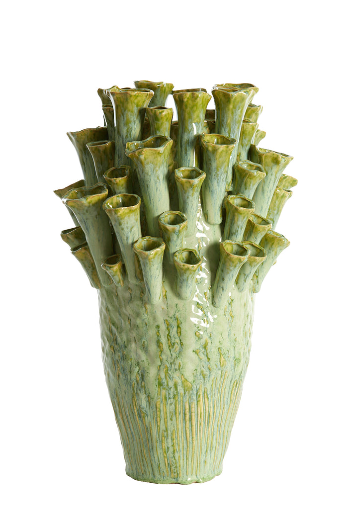 Light & Living - Vaas KYRAL - Ø28.5x46.5cm - Groen