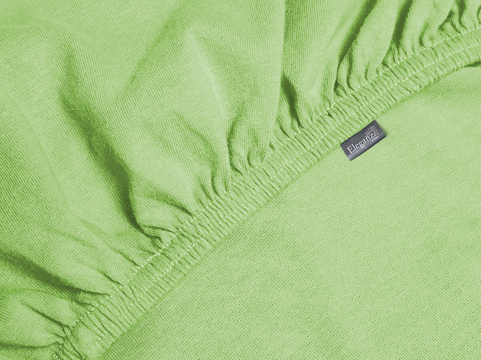Eleganzzz Topper Hoeslaken Jersey Katoen Stretch - lime