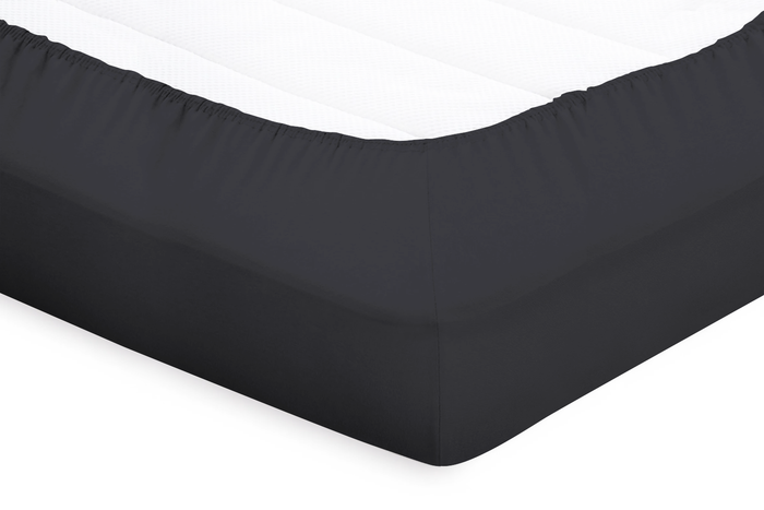 Eleganzzz Topper Hoeslaken Katoen Perkal - antraciet