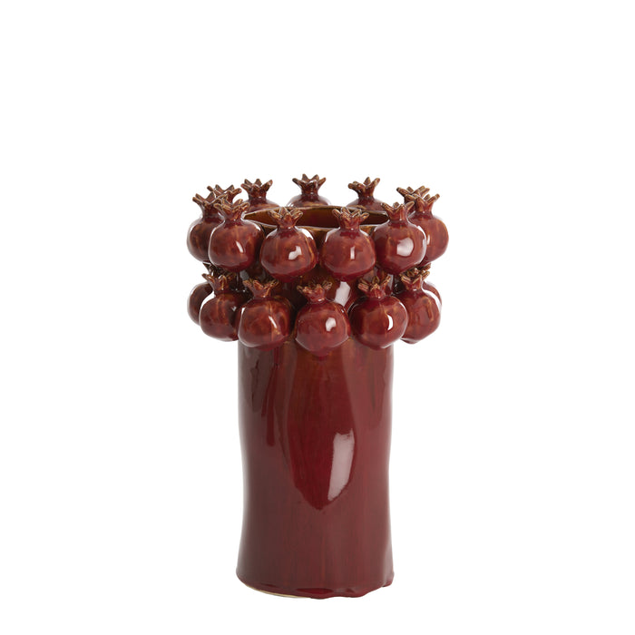 Light&living Vaas deco Ø20x29,5 cm POMEGRANATE keramiek bordeaux