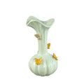 PTMD Tamarae Green Ceramic Flowy Vase W Butterfly L