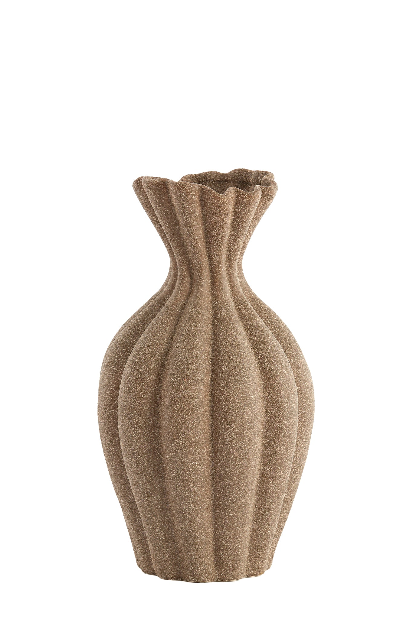 Light & Living - Vaas SILLIAN - Ø21.5x40.5cm - Bruin