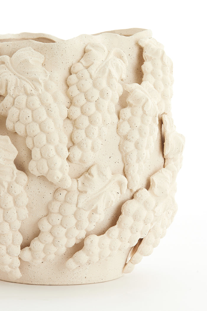 Light & Living - Vaas GRAPES - 33x32.5x31.5cm - Wit