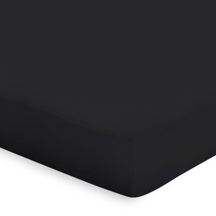 Eleganzzz Topper Hoeslaken Katoen Perkal - zwart