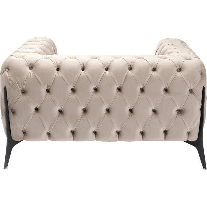 Kare Design Bellissima Fauteuil fluweel beige