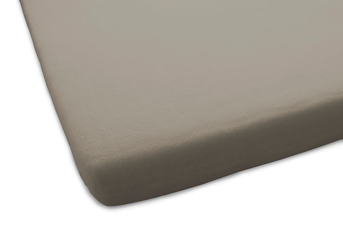 Dutch Dreams Hoeslaken Flanel Stretch 25cm Hoge Hoek Set van 2 - taupe