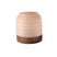 PTMD Yana Brown Mattre Ribbed Glass Vase Round Low
