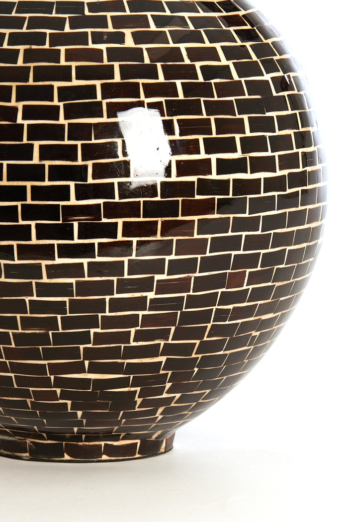 Light & Living - Vaas ELORZA - Ø28x35cm - Bruin