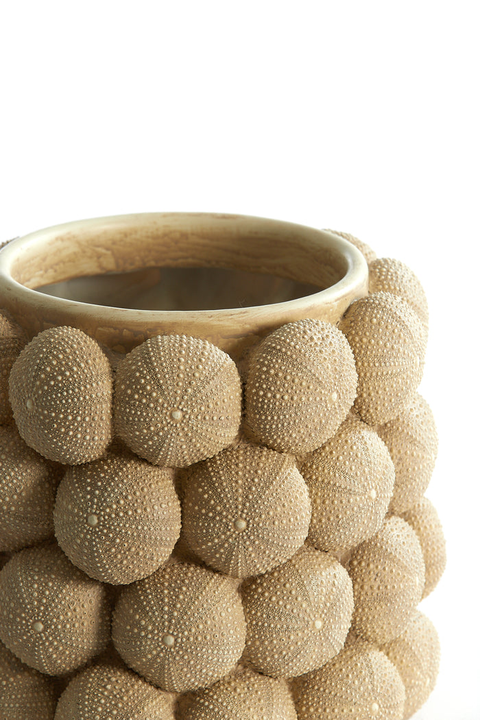 Light & Living - Vaas SEA URCHIN - Ø20.5x18cm - Bruin