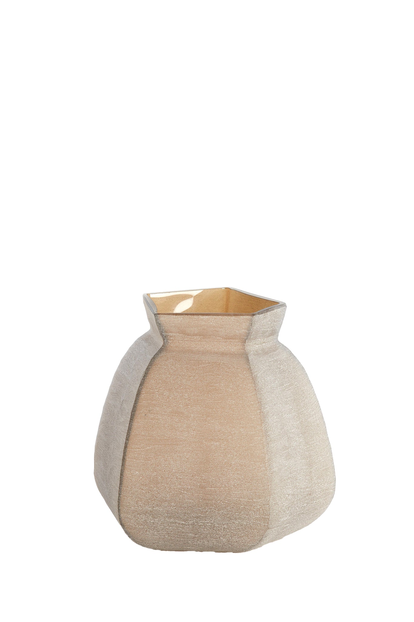 Light&living Vaas 26,5x25,5x27 cm VELIKO glas donker bruin