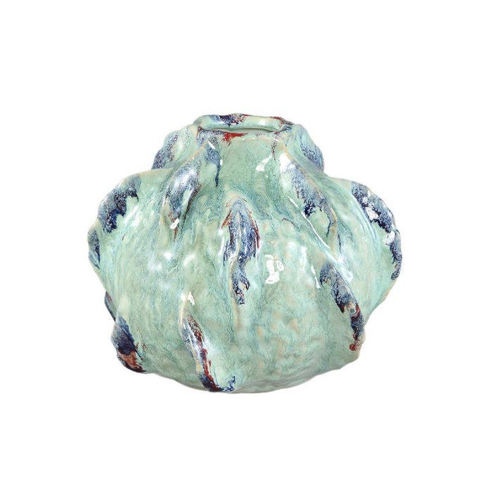 PTMD Vaas Amarrah - 21x21x18 cm - Keramiek - Petrol