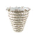 PTMD Nianh Cream Ceramic Pot Irregular Ribbed Round XL