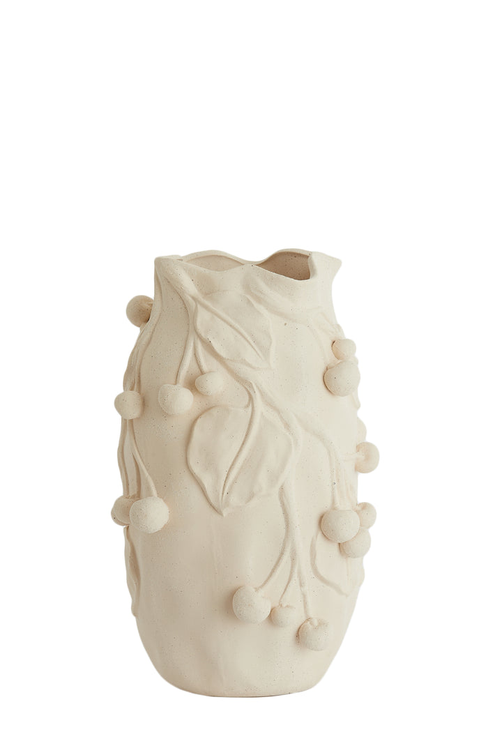 Light & Living - Vaas CHERRY - 20x19.5x30.5cm - Wit