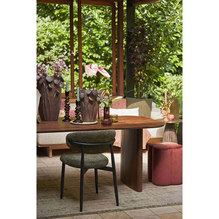 Light&living Vaas deco 35,5x35x51 cm LAVCI keramiek mat donker bruin