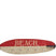 J-line - Surfplank 5haken Hout Wit|rood|blauw - 87x9x20.5cm