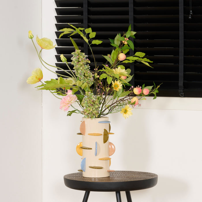 HD Collection Vaas Disks - Blauw|Creme|Geel|Groen|Roze - Keramiek