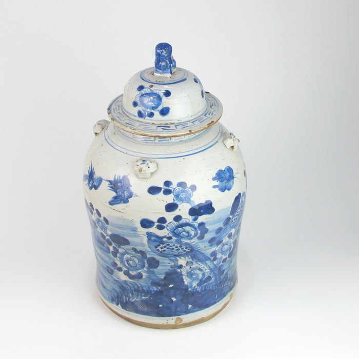 Fine Asianliving Chinese Gemberpot Blauw Wit