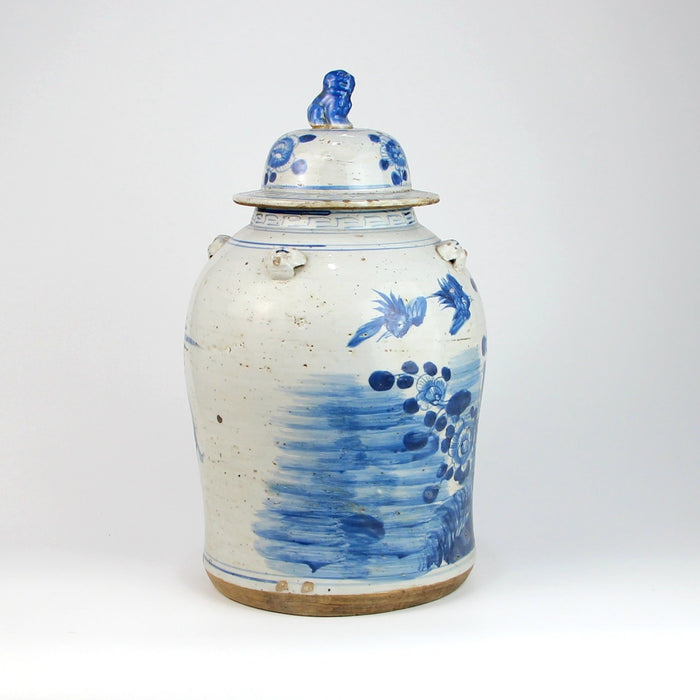 Fine Asianliving Chinese Gemberpot Blauw Wit