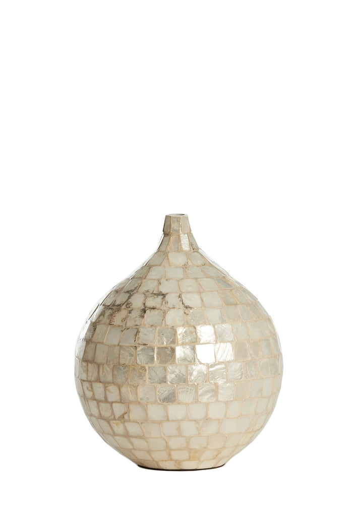 Light & Living - Vaas ELORZA - Ø22x25cm - Wit