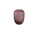 PTMD Nadah Pink Round Ribbed Glass Vase Low