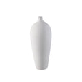 PTMD Cavinn White Matt Ceramic Bottle Vase M