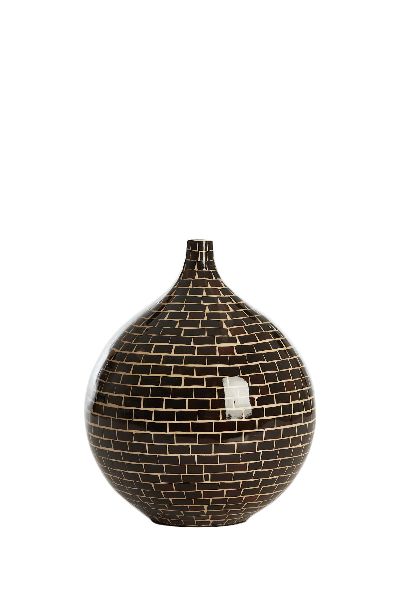 Light & Living - Vaas ELORZA - Ø22x25cm - Bruin