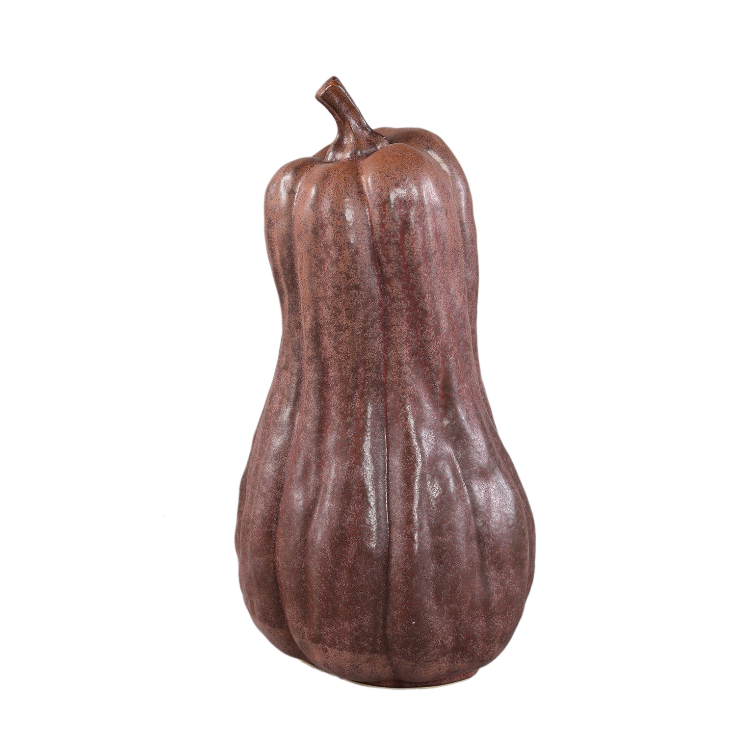 PTMD Julija Brown Ceramic Pumpkin Shaped Statue High