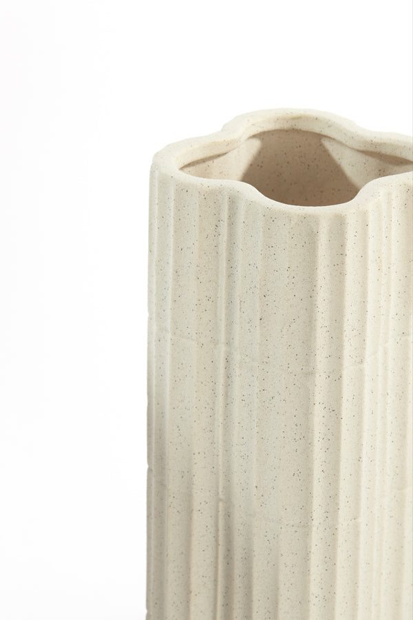 Light & Living Light&living Vaas Ø15x35,5 cm CASTOR keramiek ecru