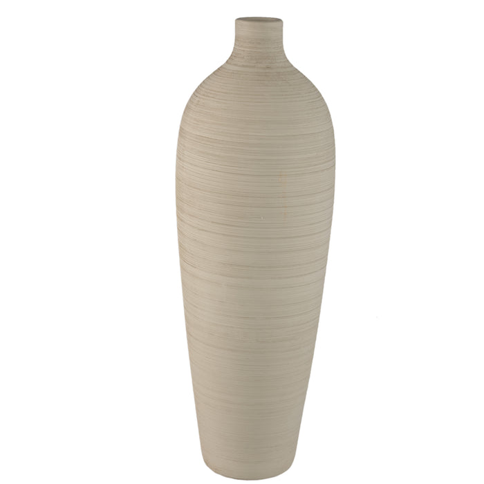 PTMD Cavinn Beige Matt Ceramic Bottle Vase XL
