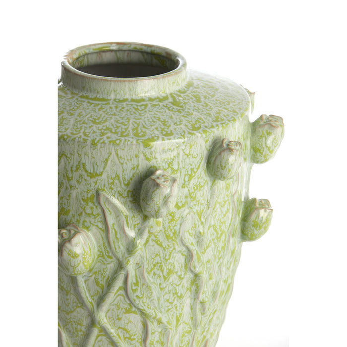 Light&living Vaas deco Ø38x45 cm JUANA keramiek mint groen