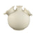 PTMD Umme Cream Round Glazed Ceramic Vase Wavy Edges M