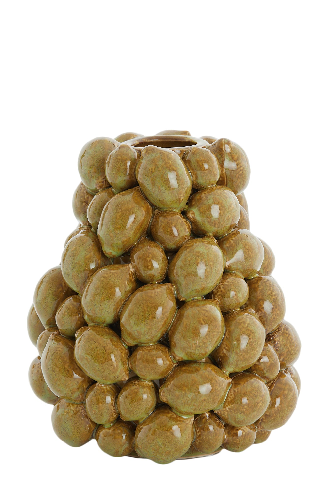 Light & Living - Vaas CITRUS - Ø19x21cm - Bruin