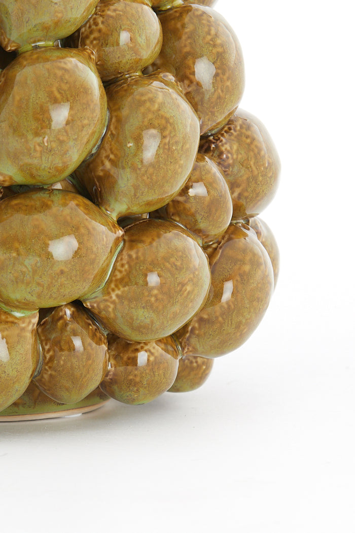 Light & Living - Vaas CITRUS - Ø19x21cm - Bruin