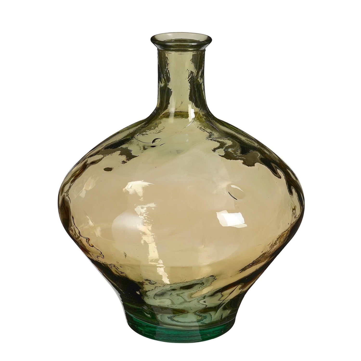 Mica Decorations Vaas Kyara - 37x37x46 cm - Gerecycled glas - Beige