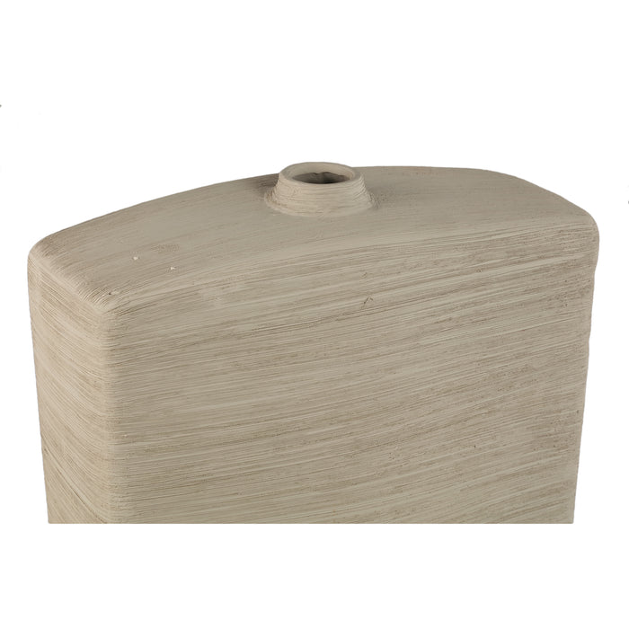 PTMD Janettee Beige Rectangle Shaped Ceramic Bottle S