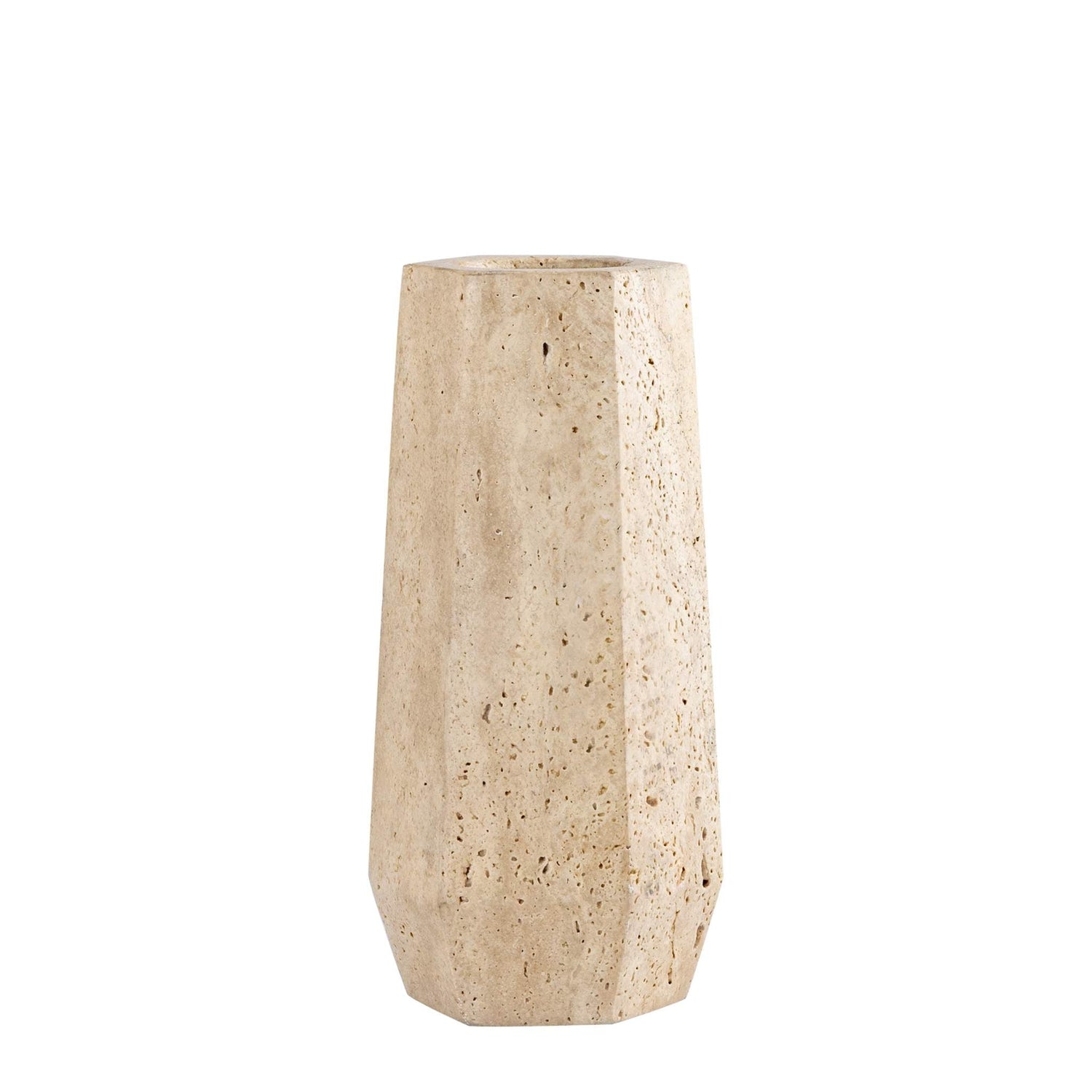 PTMD Vaas Eiko - 11x10x23 cm - Travertin - Naturel