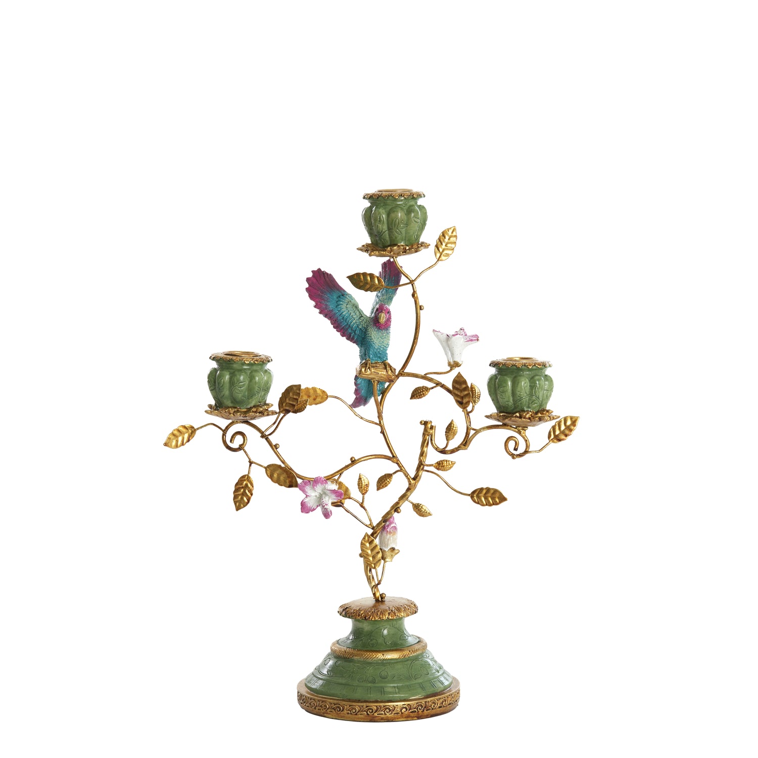 Light & Living - Kandelaar PARROT - 26x13x37cm - Groen