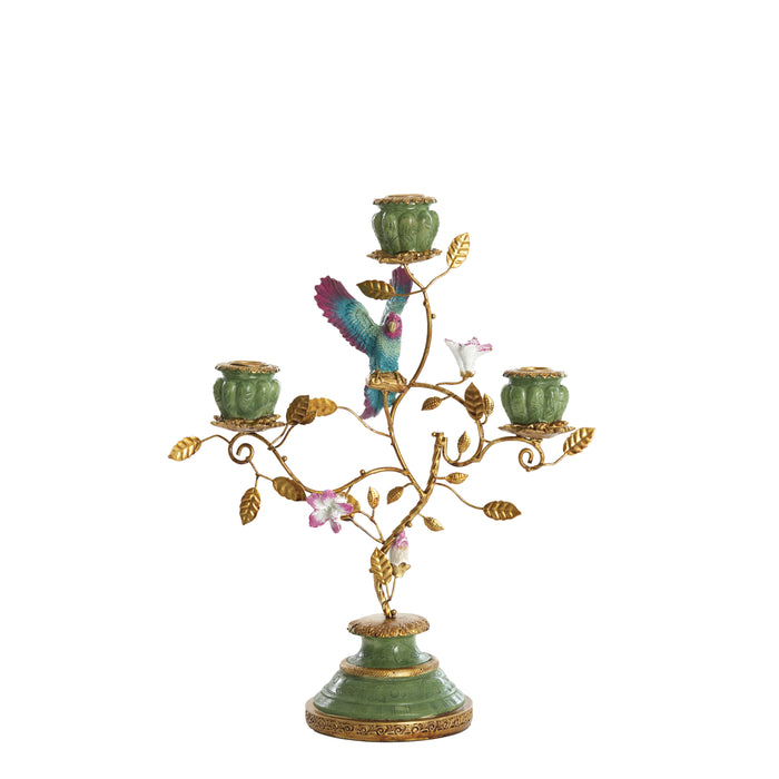 Light & Living - Kandelaar PARROT - 26x13x37cm - Groen