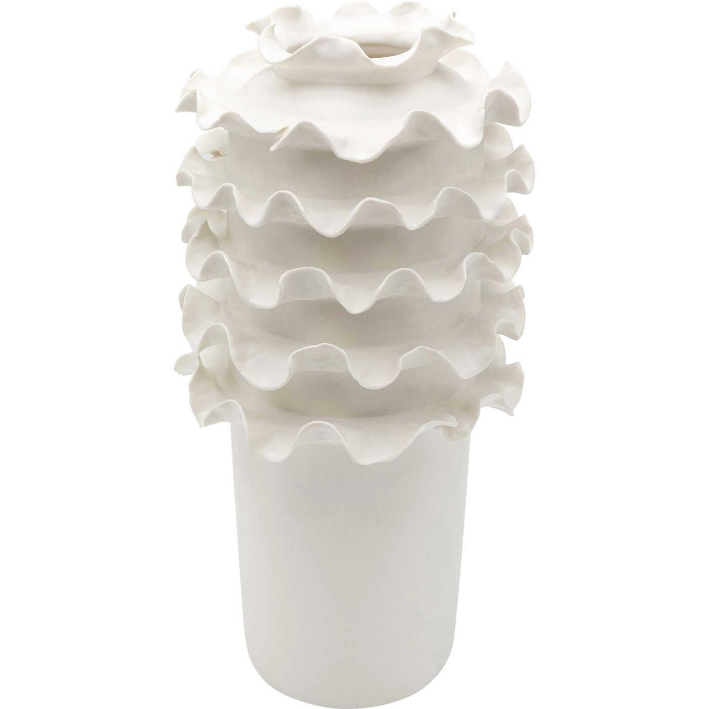 Kare Design Viento Vaas - wit - 39cm