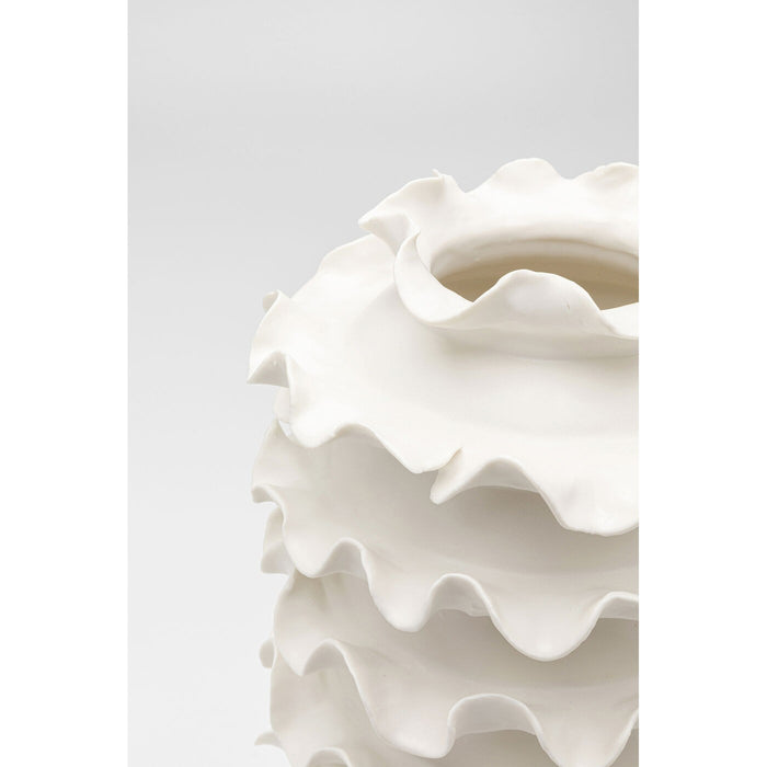 Kare Design Viento Vaas - wit - 39cm