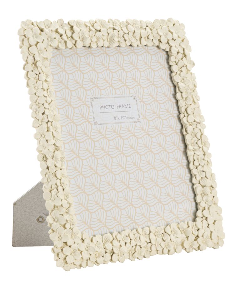 Floty - Beige fotolijst met kleine bloemen