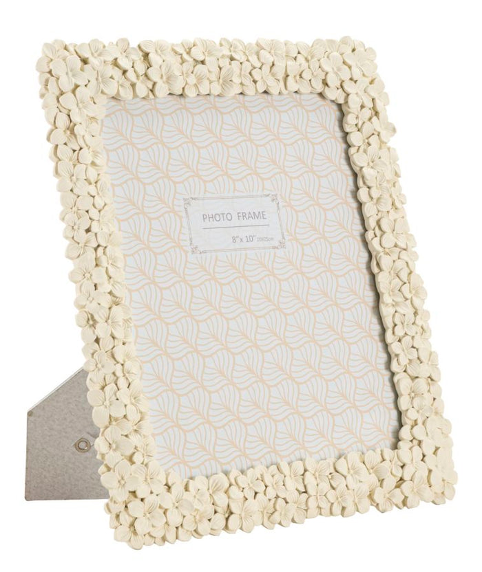 Floty - Beige fotolijst met kleine bloemen