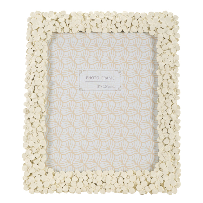 Floty - Beige fotolijst met kleine bloemen