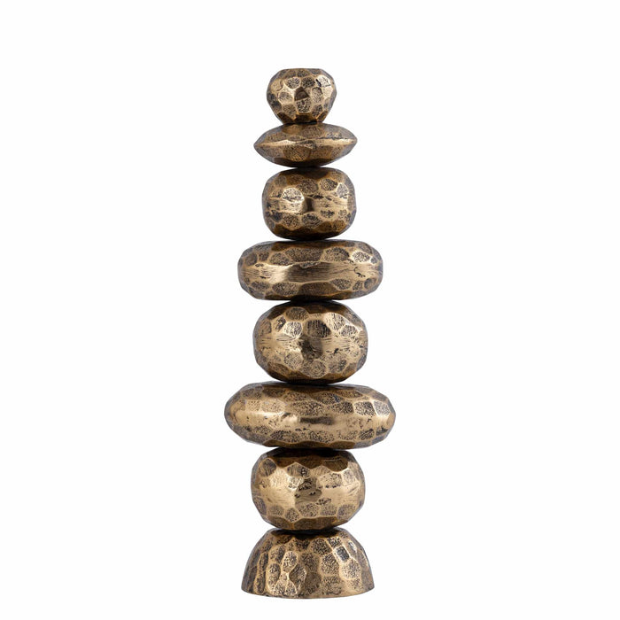 PTMD Kandelaar Kassam - 12x9x36 cm - Aluminium - Goud