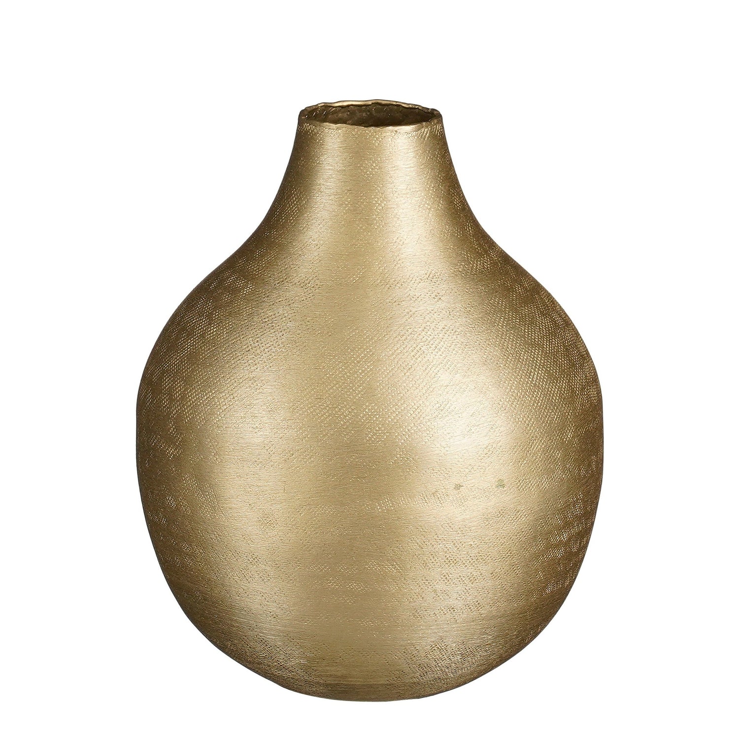 Mica Decorations Kyan Vaas - H23 x Ø18 cm - Aluminium - Champagne