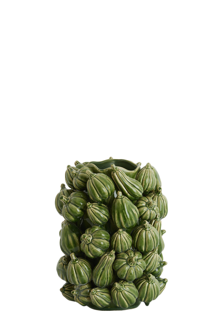 Light & Living - Vaas PUMPKIN - 25x24x31cm - Groen